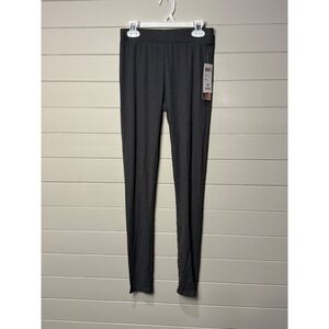 NWT 32 Degrees Heat Charcoal‎ Soft Ribbed Leggings XS Thermal Base Layer Women's